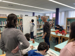 Alumnos y alumnas del colegio Aldamiz se suman al dia nacional del cómic