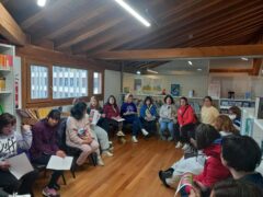 Mujeres de los centros de atención diurna de APNABI<br>inician encuentros de lectura fácil feminista