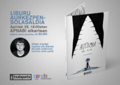APNABIko Kabi espazioak “Autismoa eta biok” Oihan Iriarteren lanaren aurkezpen-solasaldia hartuko du